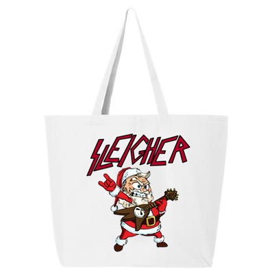 Sleigher Santa Claus Metal Christmas Funny Hail Santa Cool Gift 25L Jumbo Tote