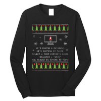 SQL Santa Claus Database Clause Developer Code DB Programmer  Long Sleeve Shirt