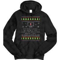 SQL Santa Claus Database Clause Developer Code DB Programmer  Tie Dye Hoodie