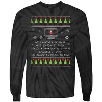 SQL Santa Claus Database Clause Developer Code DB Programmer  Tie-Dye Long Sleeve Shirt