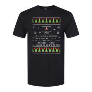 SQL Santa Claus Database Clause Developer Code DB Programmer  Softstyle CVC T-Shirt