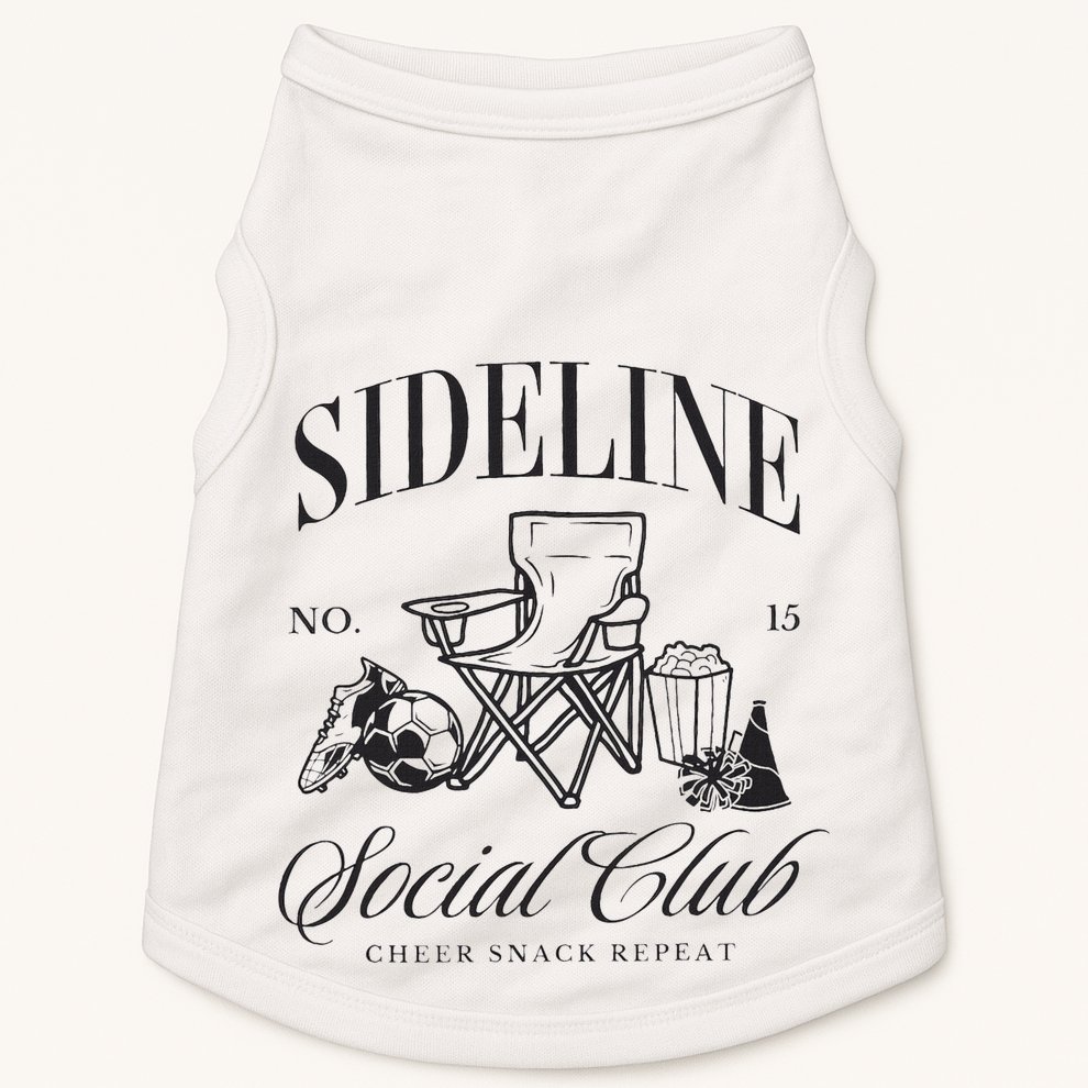 Sideline Social Club Soccer Mom Game Day Mothers Day Doggie Tank