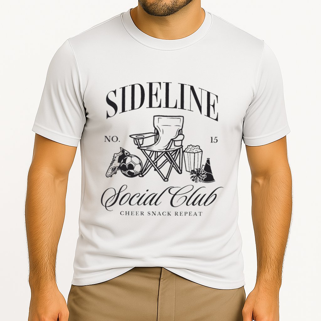 Sideline Social Club Soccer Mom Game Day Mothers Day Cooling Performance Crew T-Shirt
