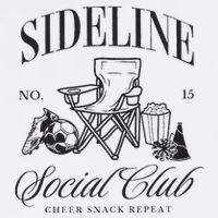 Sideline Social Club Soccer Mom Game Day Mothers Day Flatbill Hat