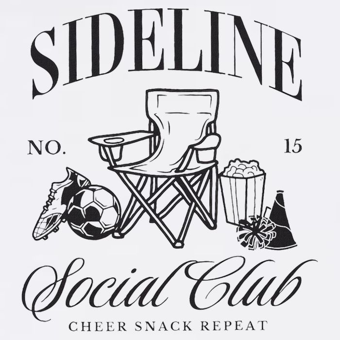 Sideline Social Club Soccer Mom Game Day Mothers Day Flatbill Hat