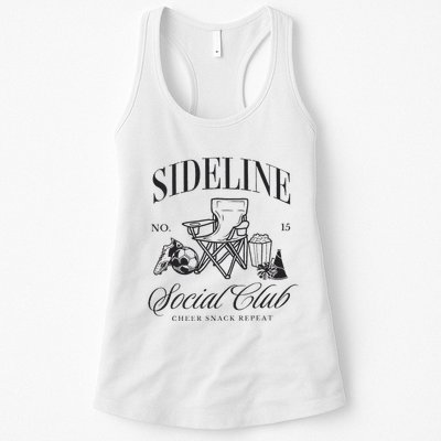 Sideline Social Club Soccer Mom Game Day Mothers Day Womens Tank Top