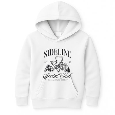 Sideline Social Club Soccer Mom Game Day Mothers Day Kids Hoodie