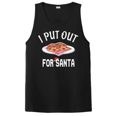 Santa Sweater Christmas Pajamas I Put Out For Santa Cookies Gift PosiCharge Competitor Tank