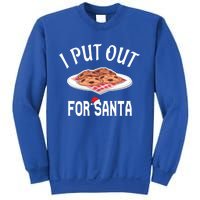 Santa Sweater Christmas Pajamas I Put Out For Santa Cookies Gift Sweatshirt