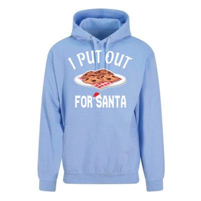 Santa Sweater Christmas Pajamas I Put Out For Santa Cookies Gift Unisex Surf Hoodie