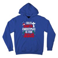 Silly Santa Christmas Is For Jesus Christmas Humor Lover Gift Hoodie