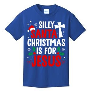 Silly Santa Christmas Is For Jesus Christmas Humor Lover Gift Kids T-Shirt