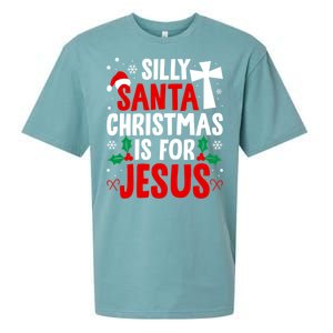 Silly Santa Christmas Is For Jesus Christmas Humor Lover Gift Sueded Cloud Jersey T-Shirt