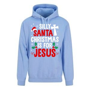 Silly Santa Christmas Is For Jesus Christmas Humor Lover Gift Unisex Surf Hoodie