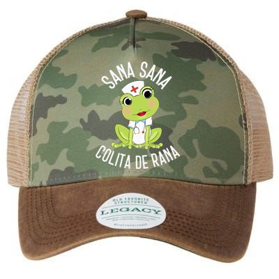 Sana Sana Colita De Rana Cute Mexican Nurse Spanish Playera Legacy Tie Dye Trucker Hat