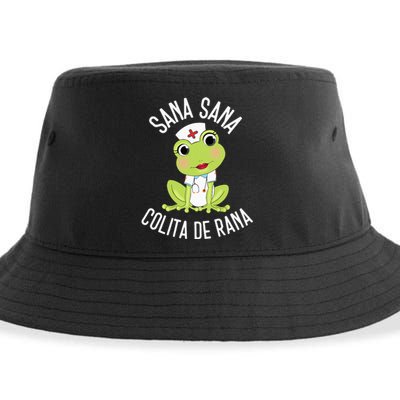 Sana Sana Colita De Rana Cute Mexican Nurse Spanish Playera Sustainable Bucket Hat