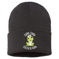 Sana Sana Colita De Rana Cute Mexican Nurse Spanish Playera Sustainable Knit Beanie