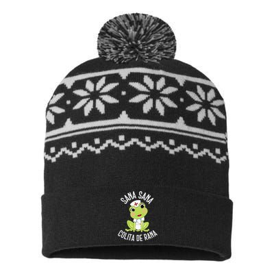 Sana Sana Colita De Rana Cute Mexican Nurse Spanish Playera USA-Made Snowflake Beanie