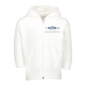 Salted Sweet Cream Butter Toddler Zip Fleece Hoodie