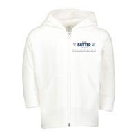 Salted Sweet Cream Butter Toddler Zip Fleece Hoodie