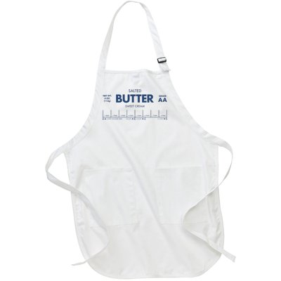 Salted Sweet Cream Butter Full-Length Apron With Pockets