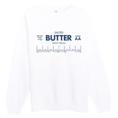 Salted Sweet Cream Butter Premium Crewneck Sweatshirt