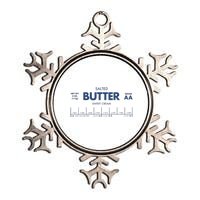 Salted Sweet Cream Butter Metallic Star Ornament