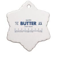 Salted Sweet Cream Butter Ceramic Star Ornament