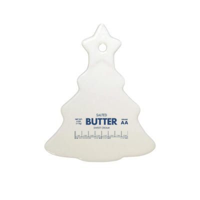 Salted Sweet Cream Butter Ceramic Tree Ornament