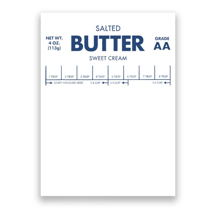 Salted Sweet Cream Butter Poster