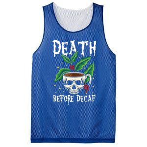 Skeleton Skull Cup Of Coffee Coffee Lovers Coffee Gift Mesh Reversible Basketball Jersey Tank