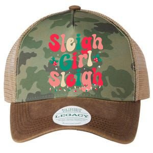 Sleigh Sleigh Christmas Retro Xmas Holiday Legacy Tie Dye Trucker Hat