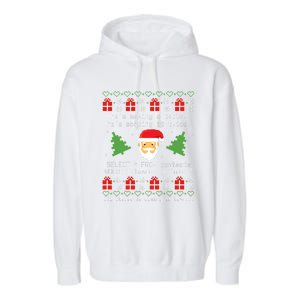 Sql Santa Claus Database Clause Developer Code Db Programmer Garment-Dyed Fleece Hoodie