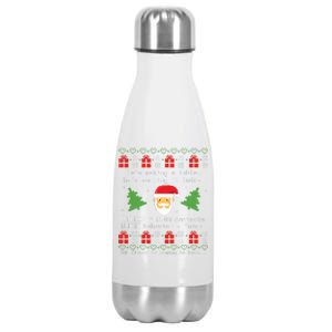 Sql Santa Claus Database Clause Developer Code Db Programmer Stainless Steel Insulated Water Bottle