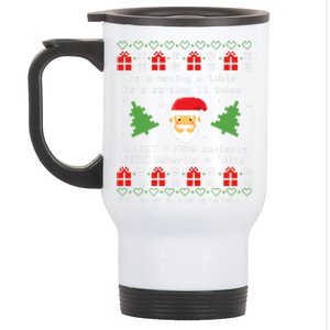 Sql Santa Claus Database Clause Developer Code Db Programmer Stainless Steel Travel Mug