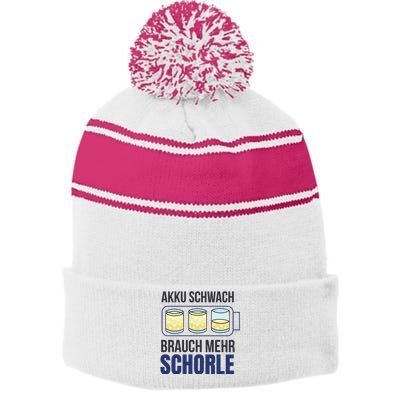 Schorle Stripe Pom Pom Beanie