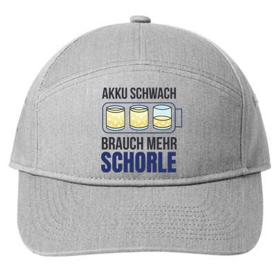 Schorle 7-Panel Snapback Hat