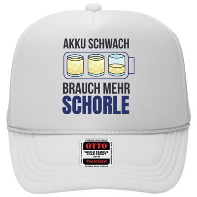 Schorle High Crown Mesh Back Trucker Hat