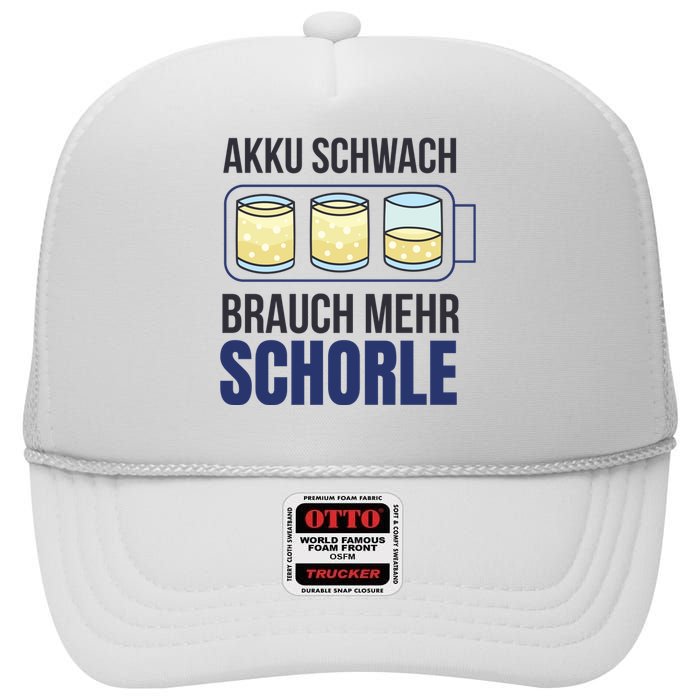 Schorle High Crown Mesh Back Trucker Hat