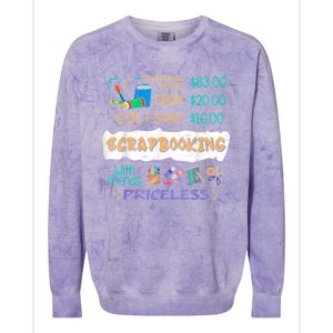 Scrapbooking Supplies Crop Handmade Scrapbooking Colorblast Crewneck Sweatshirt