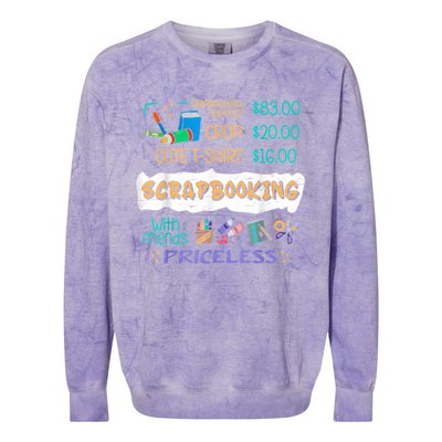 Scrapbooking Supplies Crop Handmade Scrapbooking Colorblast Crewneck Sweatshirt