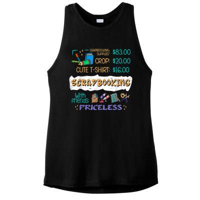 Scrapbooking Supplies Crop Handmade Scrapbooking Ladies PosiCharge Tri-Blend Wicking Tank