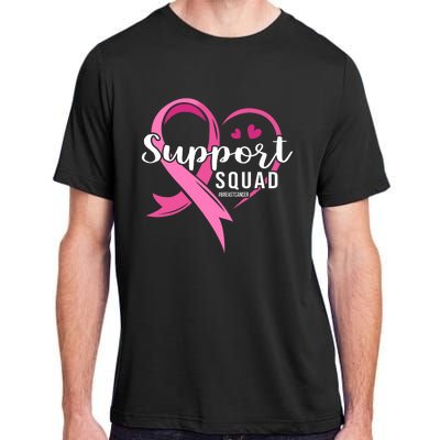 Support Squad Cute Heart Breast Cancer Awareness Adult ChromaSoft Performance T-Shirt