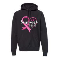 Support Squad Cute Heart Breast Cancer Awareness Premium Hoodie