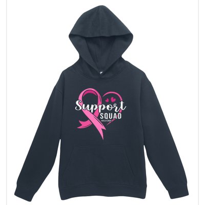 Support Squad Cute Heart Breast Cancer Awareness Urban Pullover Hoodie