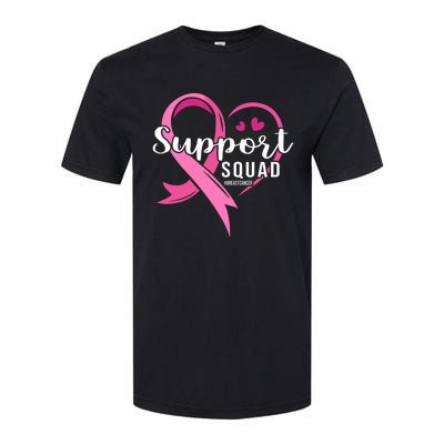 Support Squad Cute Heart Breast Cancer Awareness Softstyle CVC T-Shirt