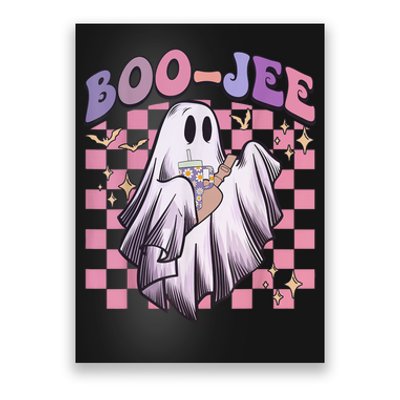 Spooky Season Cute Groovy Ghost Halloween Costume Boo Jee Poster