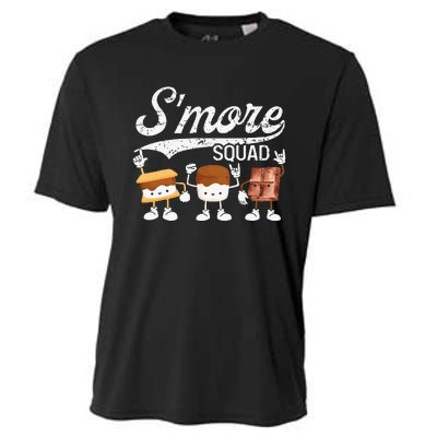 Smore Squad Camping Campfire Chocolate Marshmallow SMores Cooling Performance Crew T-Shirt