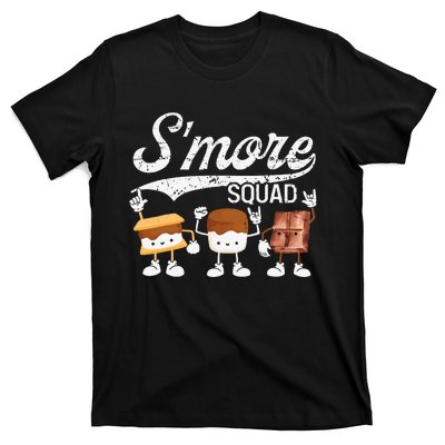 Smore Squad Camping Campfire Chocolate Marshmallow SMores T-Shirt