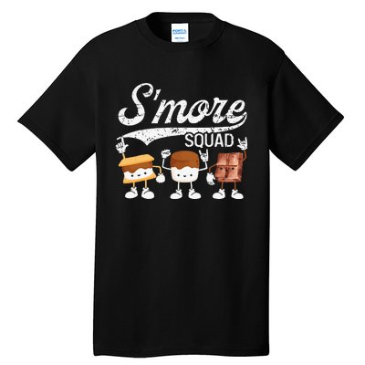 Smore Squad Camping Campfire Chocolate Marshmallow SMores Tall T-Shirt